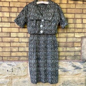 Vintage Two-piece Jacket and Dress Set